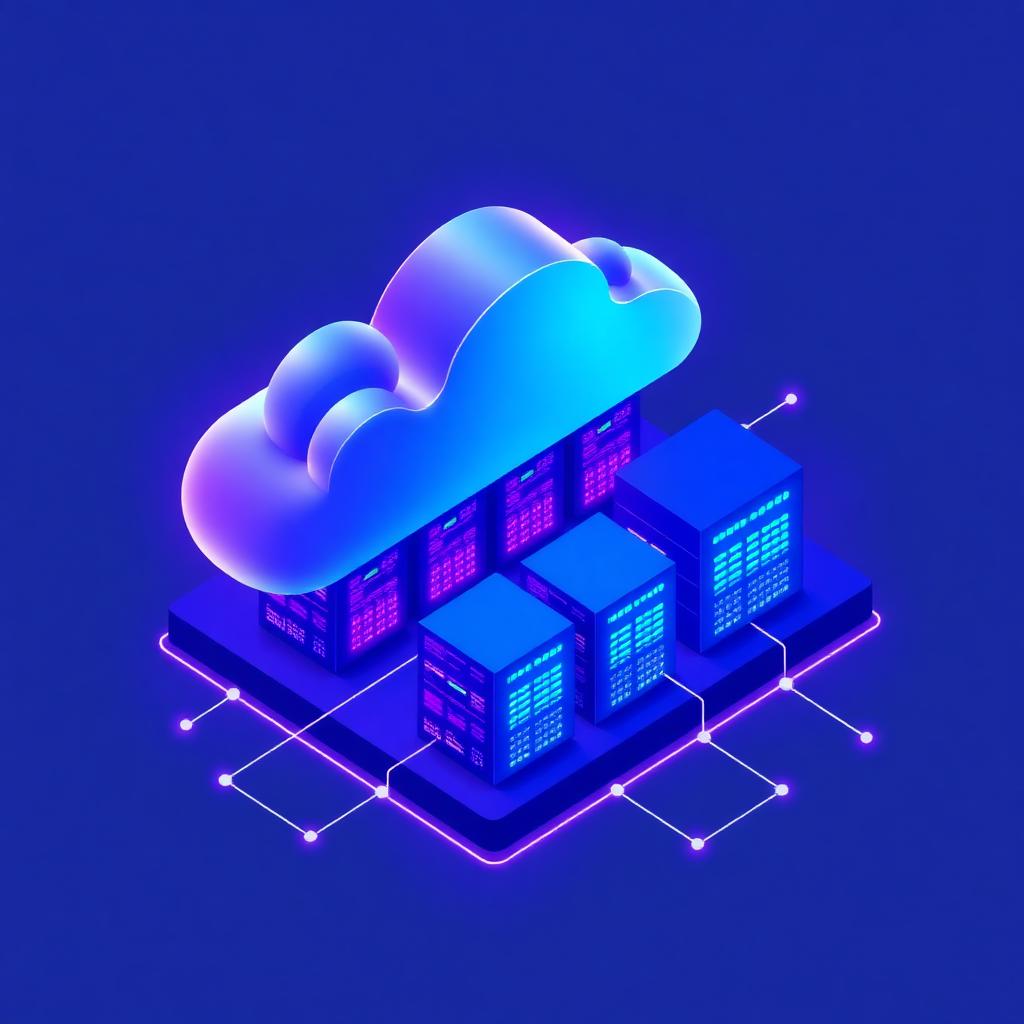 Cloud infrastructure illustration